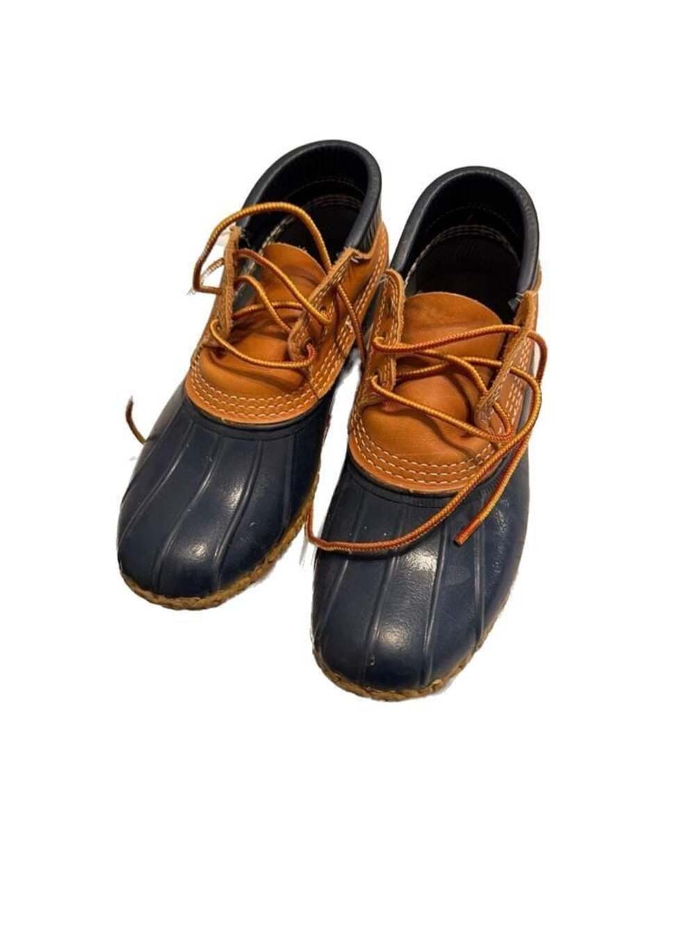 L.L.Bean Women's Bean Boots Gumshoe Tan/Bright Navy
